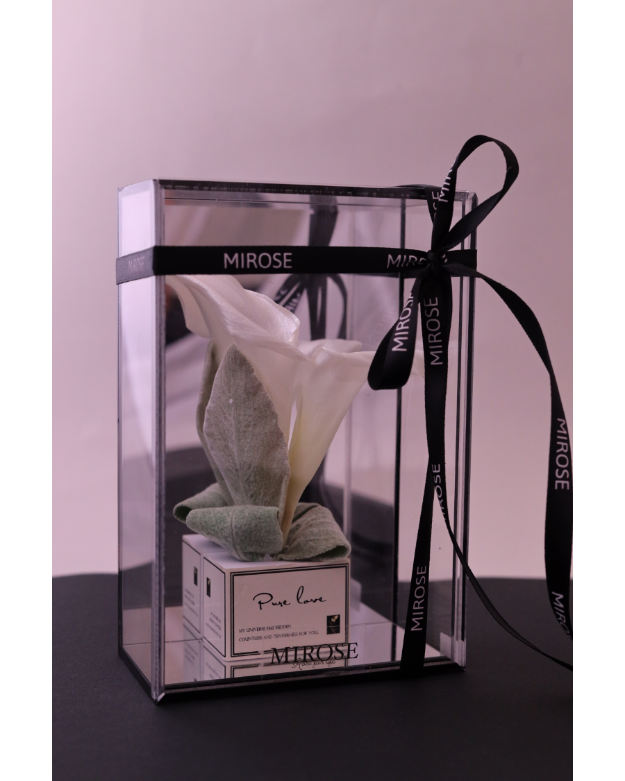 Mirose Eternal Rose Lily White Mirror Box