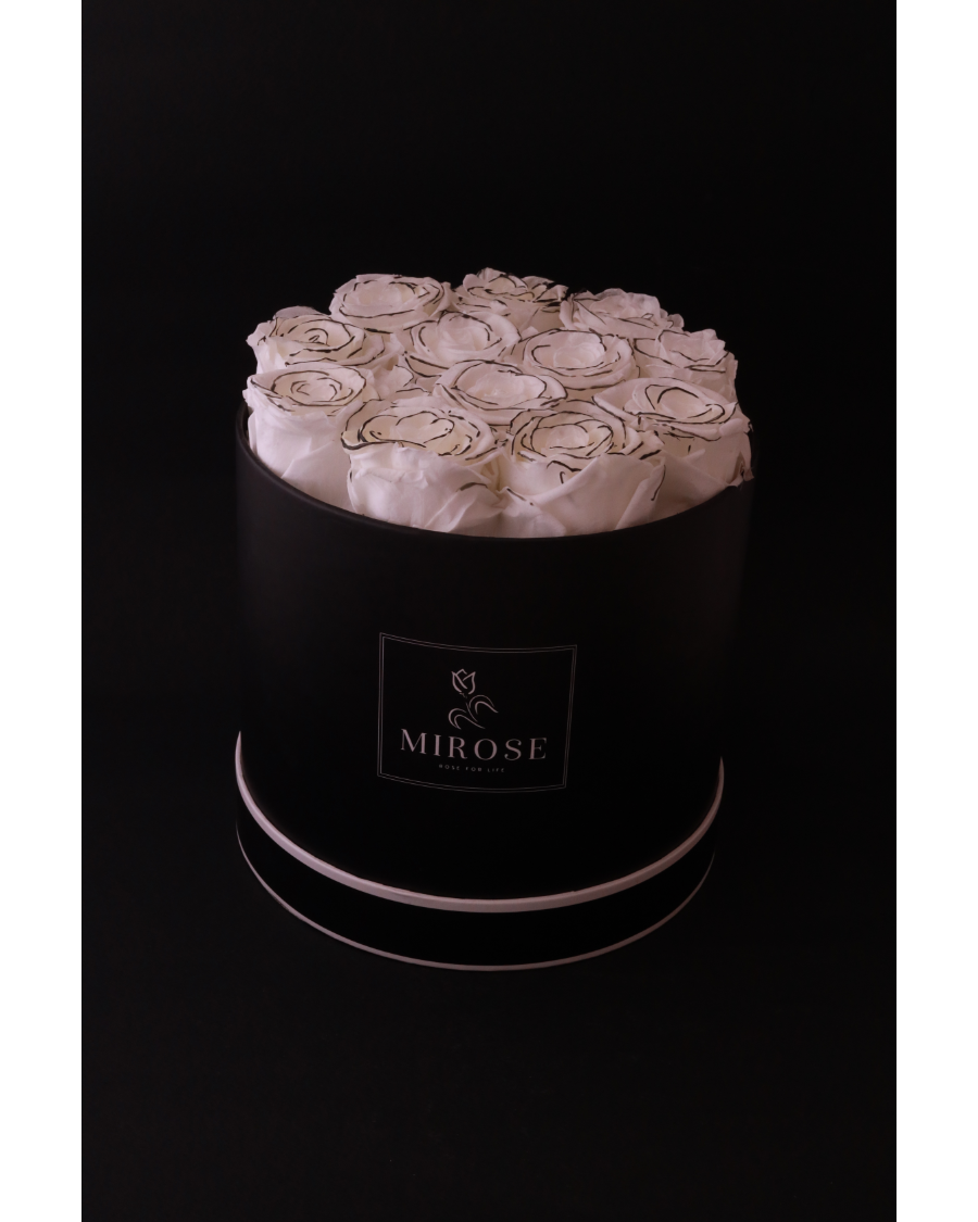 Mirose Eternal Rose Medium Chanson Medium Round Box