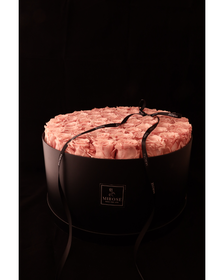 Mirose Eternal Rose Dusty Pink 60 Roses Luxurious Box