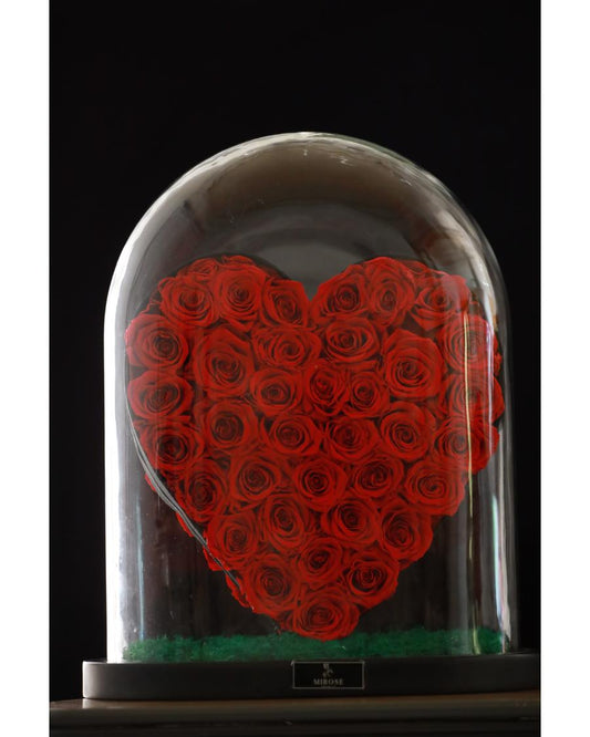 Mirose Eternal Rose Giant Heart La Belle Rose Red