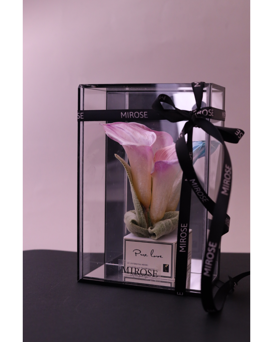 Mirose Eternal Rose Lily Purple Mirror Box