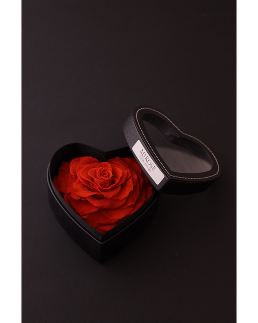 Mirose Eternal Rose Small Red in Heart Shape box