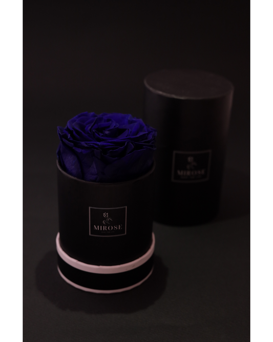 Mirose Eternal Rose Royal Blue Round Mini Box
