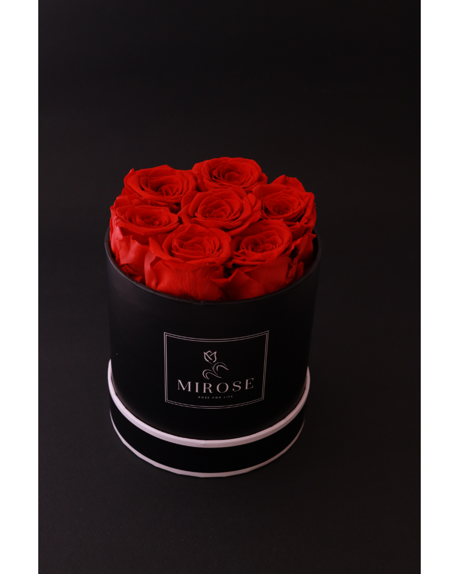 Mirose Eternal Rose Red  Small Round Box