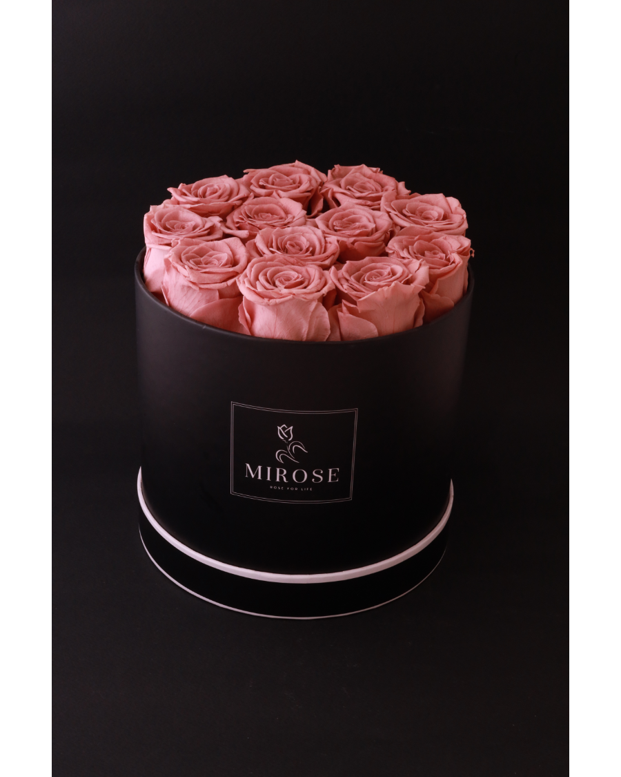 Mirose Eternal Rose Pink Medium Round Box
