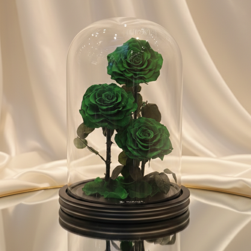 ENCHANTED LA BELLE ROSE royal green